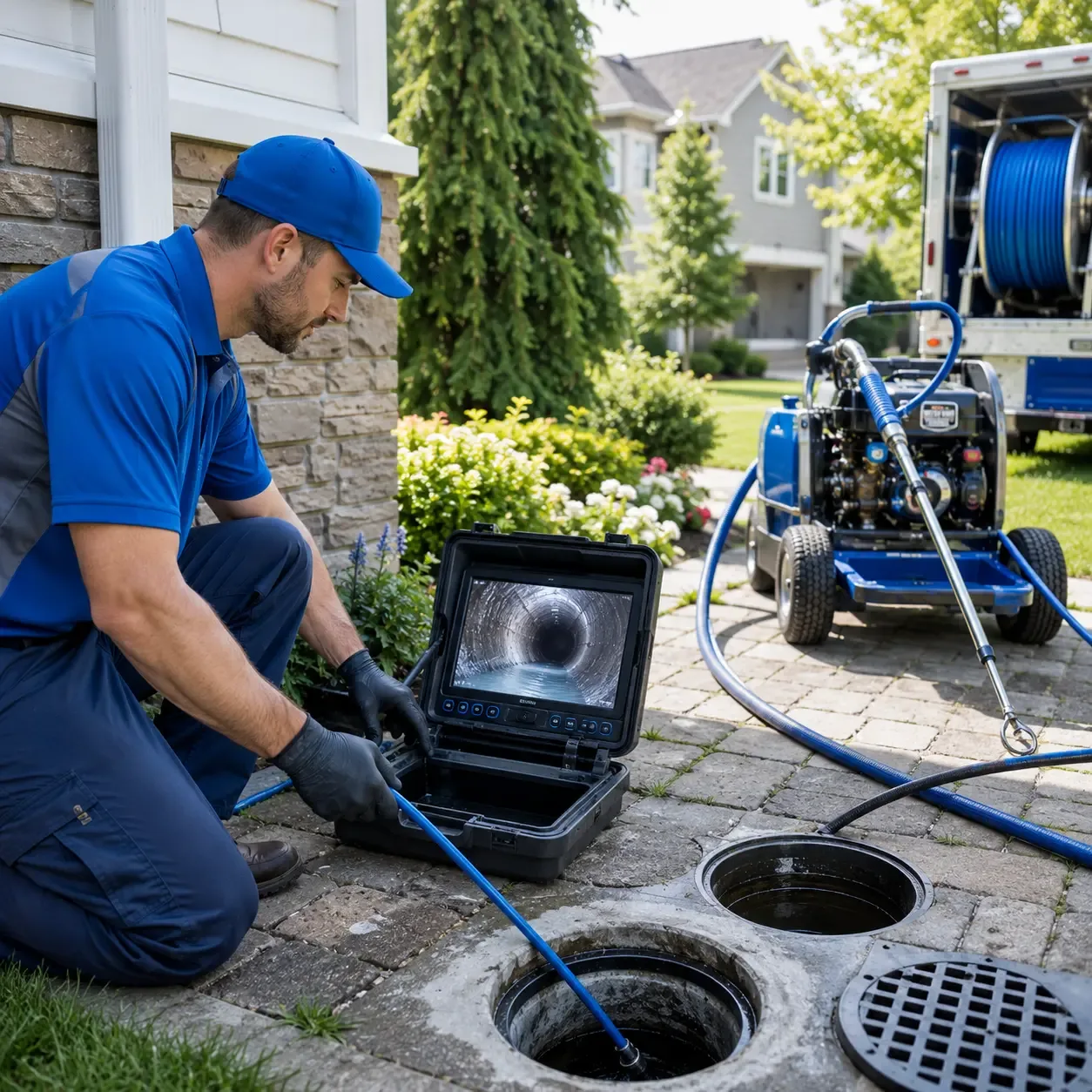 Outdoor drain cleaning professionals serving Sidney, TX